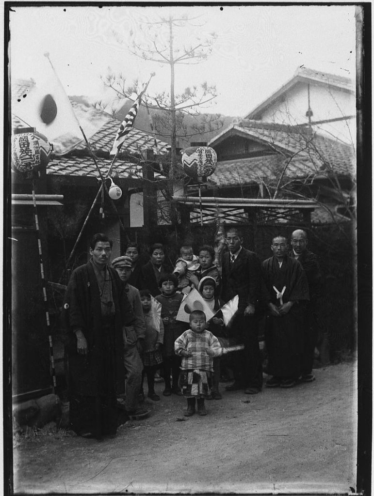 岡田茂一満州国吉林入営祝い記念写真