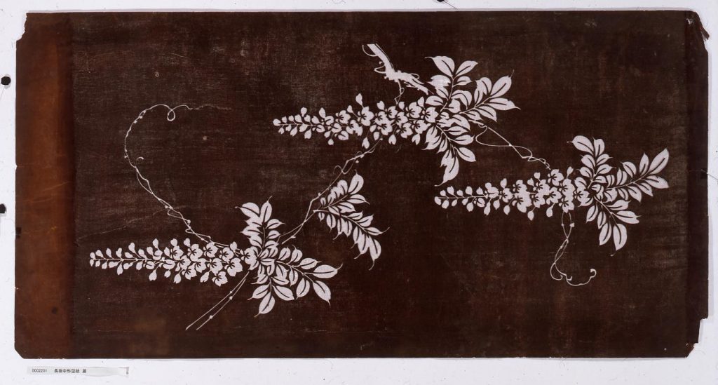 作品画像:長板中形型紙 藤