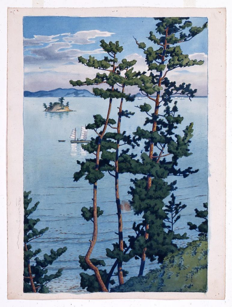 作品画像:旅みやげ第三集 福岡西公園 原画