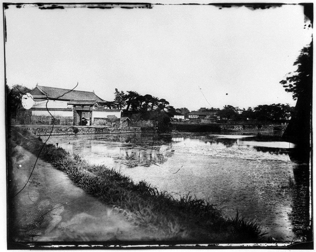 作品画像:旧江戸城写真ガラス原板 雉子橋門