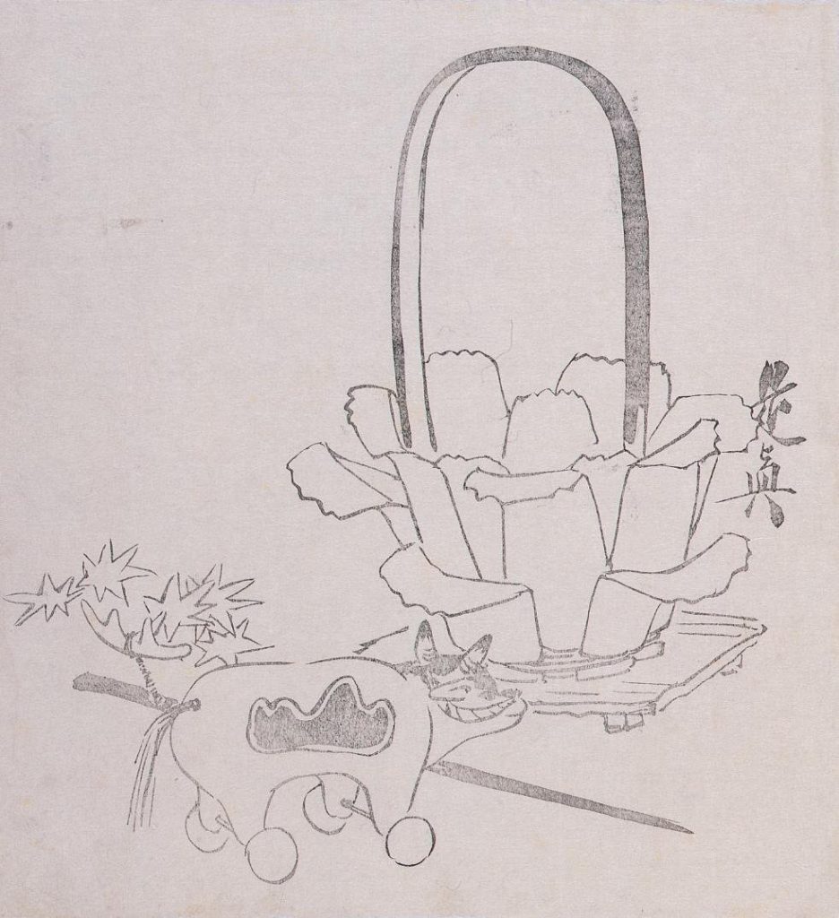 作品画像:墨版 器と玩具