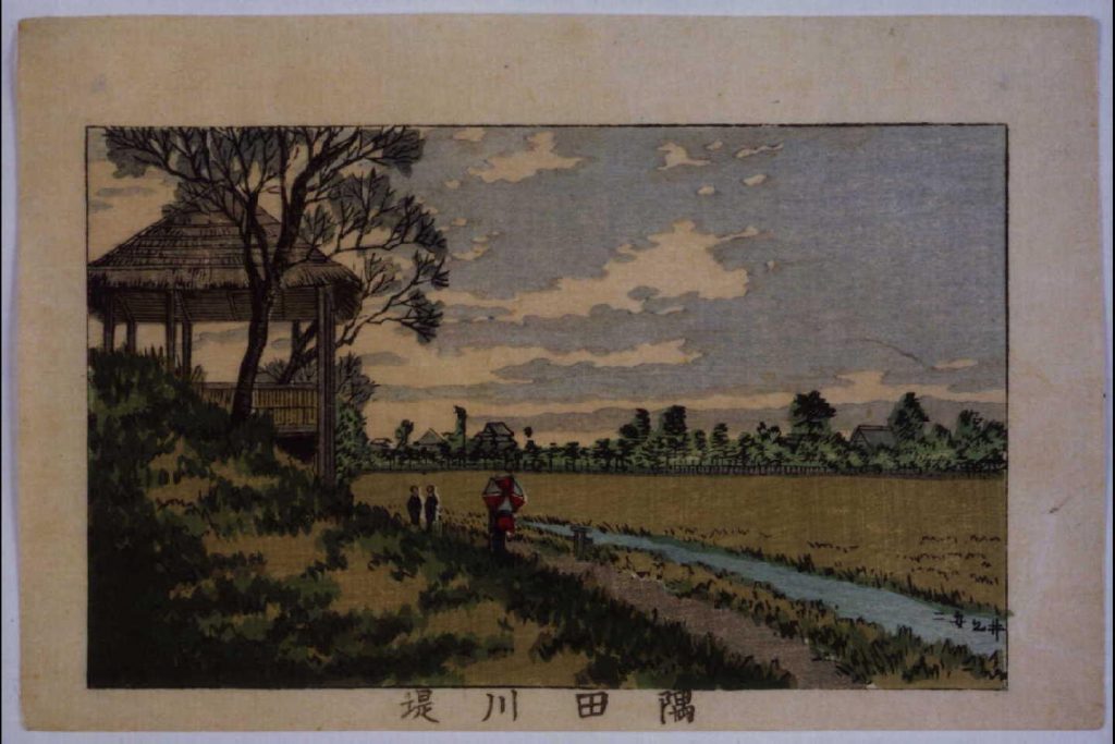 作品画像:東京真画名所図解 隅田川堤