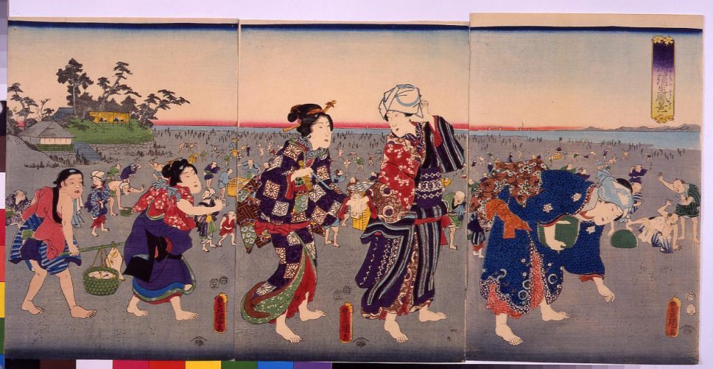 作品画像:汐干潟弥生風景