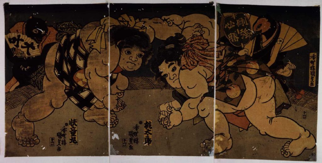 作品画像:桃太郎快童丸取組図