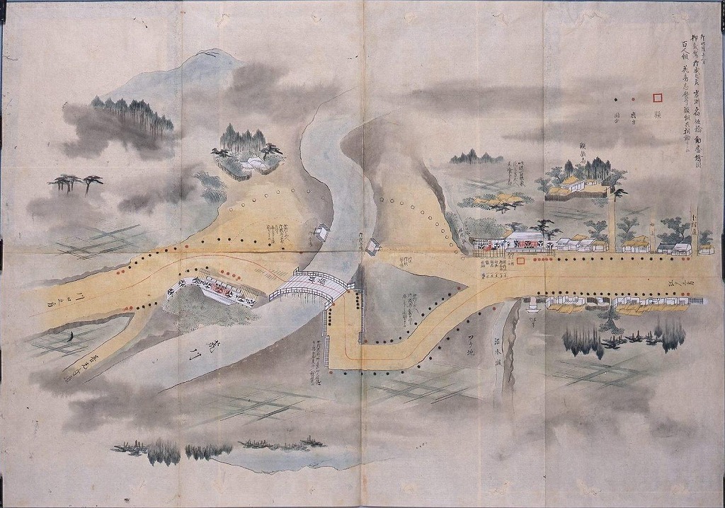 作品画像:天保十四年日光社参勤番守護絵図