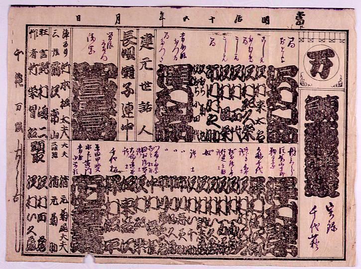 作品画像:辻番付「東京大歌舞伎」