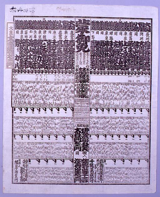 作品画像:回向院大相撲番付 明治十八年一月場所