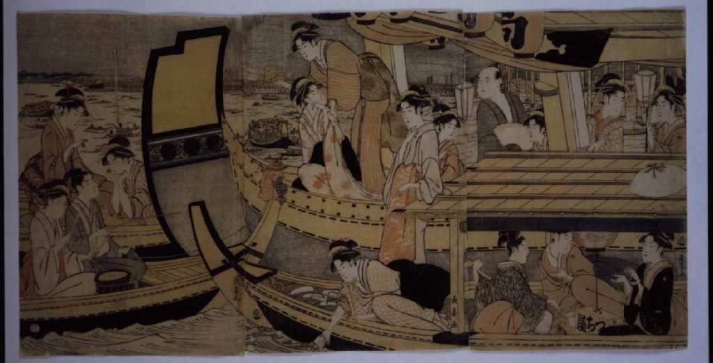 作品画像:隅田川船遊び