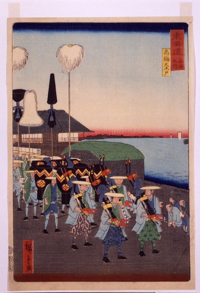 作品画像:東海道名所之内 高輪大木戸