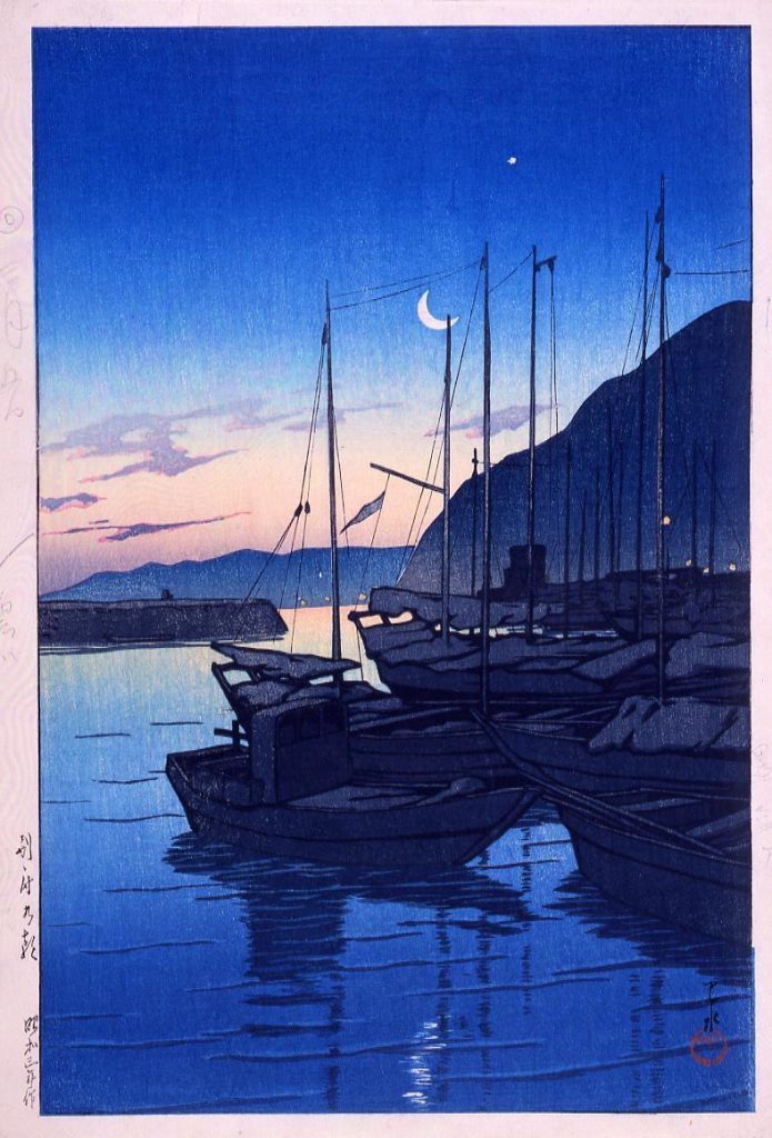 作品画像:旅みやげ第三集 別府の朝 試摺