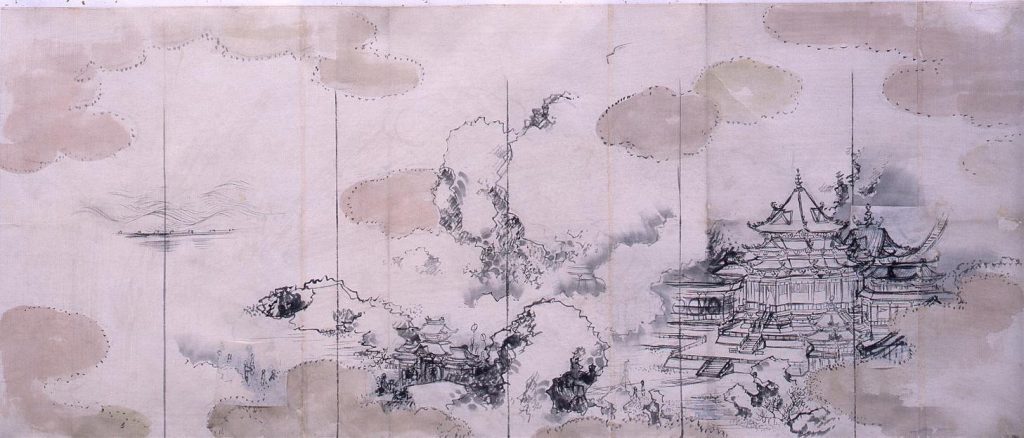 作品画像:粉本 阿房宮図