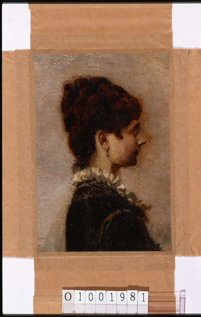 作品画像:油彩画 女の横顔