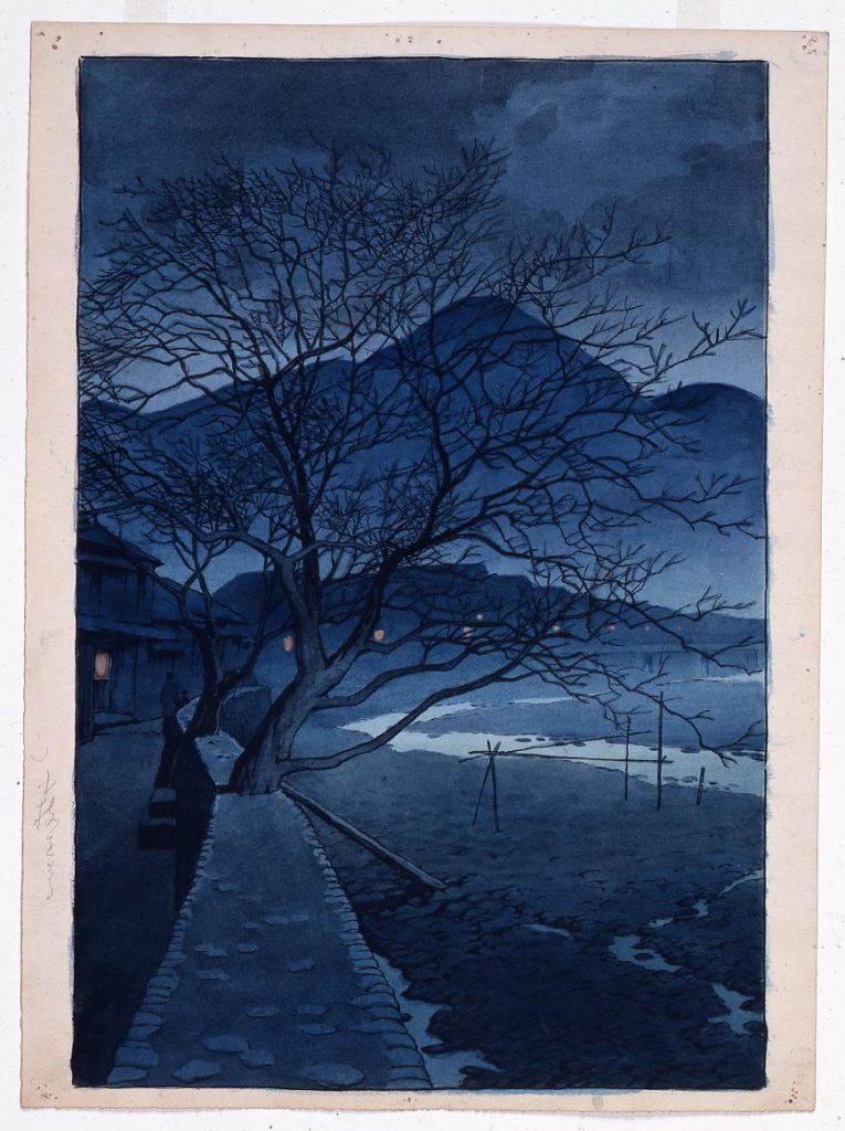 作品画像:旅みやげ第三集 別府の夕 原画