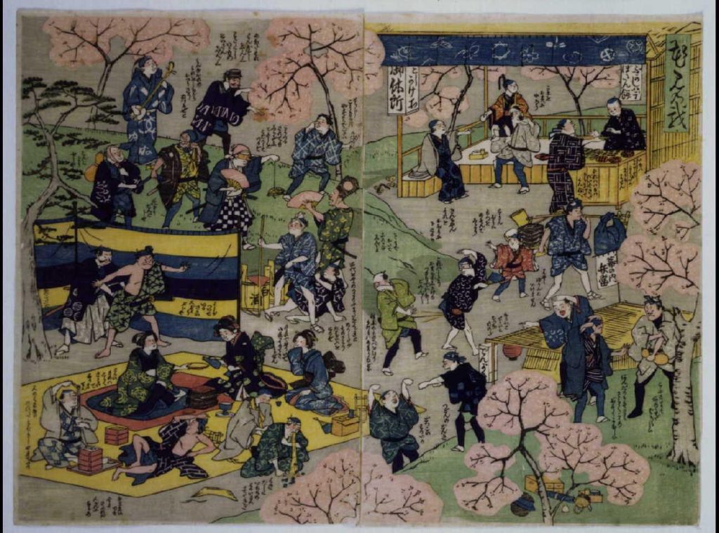 作品画像:花見の戯