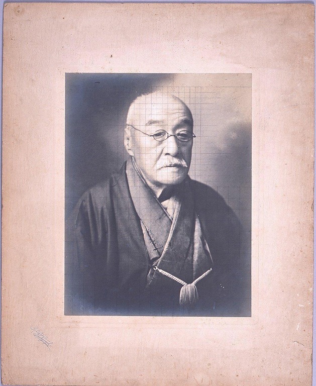 作品画像:酒巻興敬肖像(方眼線入り)