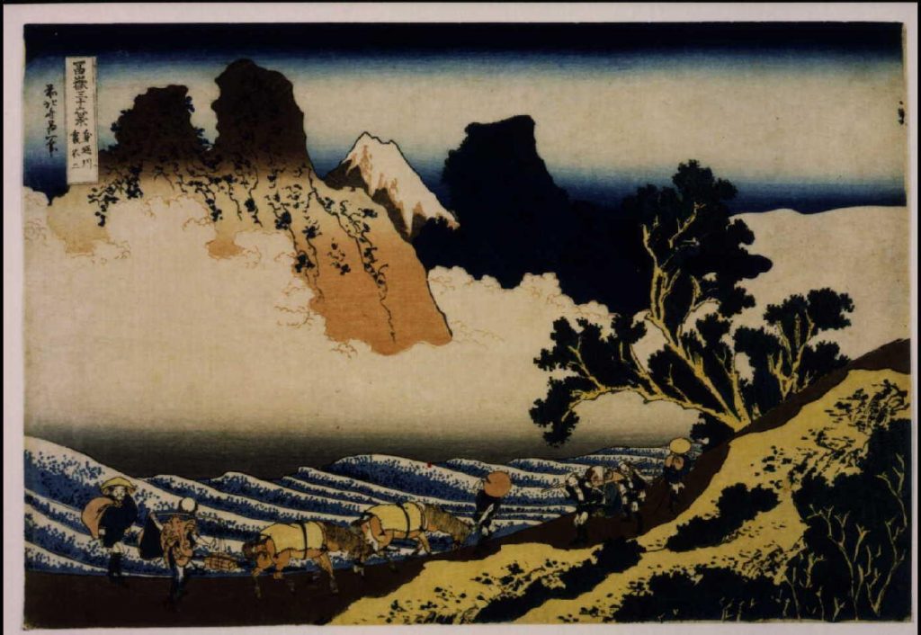 作品画像:冨嶽三十六景 身延川裏不二