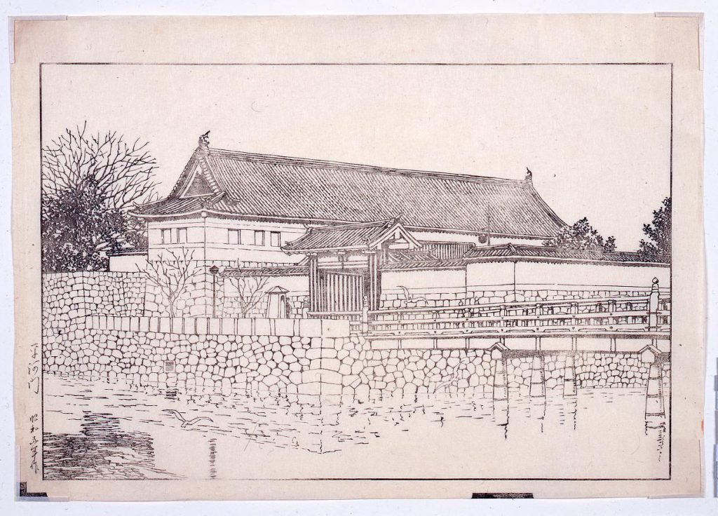 作品画像:東京二十景 平河門 校合摺