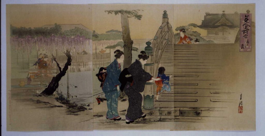 作品画像:美人名所合 亀戸乃藤