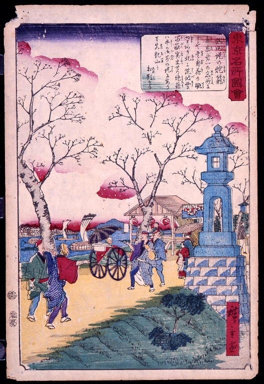 作品画像:東京名所図会 隅田堤の灯篭