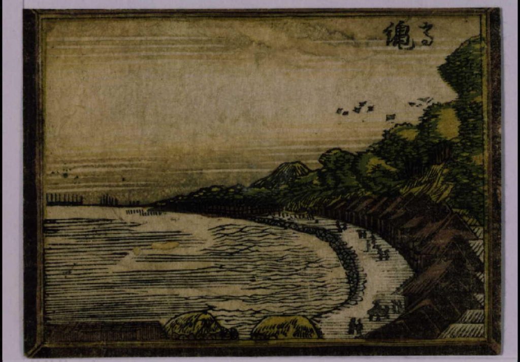 作品画像:阿蘭陀画鏡 江戸八景 高輪