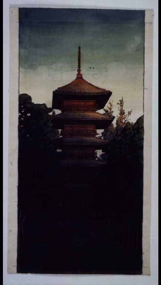 作品画像:池上本門寺の塔 原画