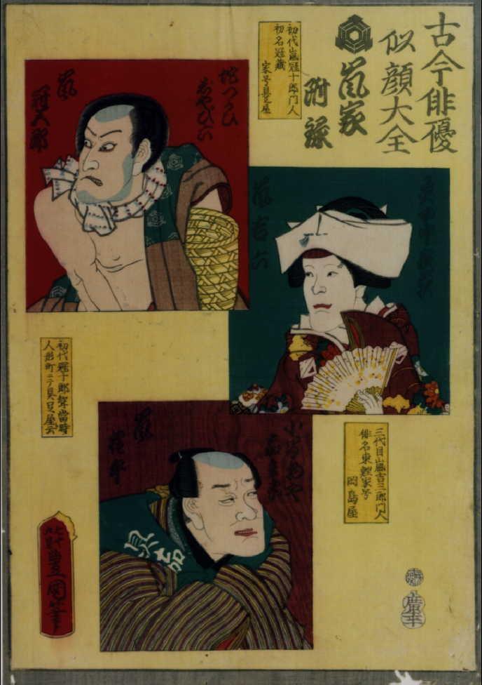 作品画像:古今俳優似顔大全 嵐家附禄