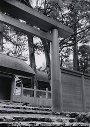 作品画像:内宮板垣南御門と外玉垣南御門