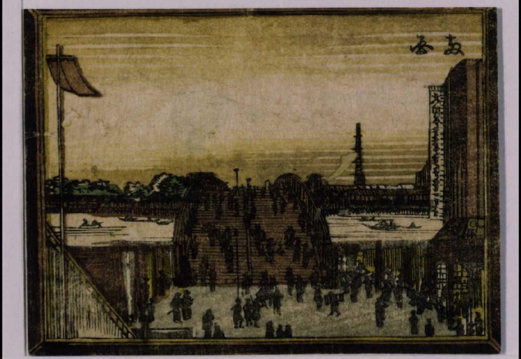 作品画像:阿蘭陀画鏡 江戸八景 両国