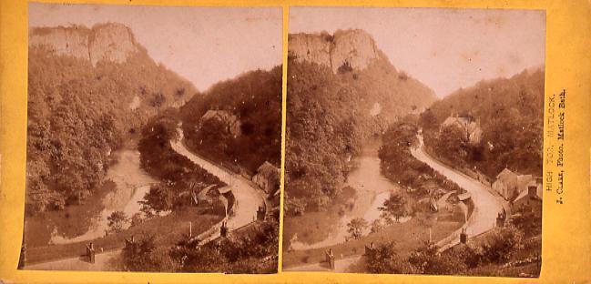 作品画像:外国製ステレオ写真 西欧山岳風景(Hight tor,Matlock.Matlock Bath.)