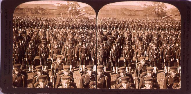 作品画像:Japanese InfantryAt the Emperor’s Birthday Review,Tokio,Jpapan.3884