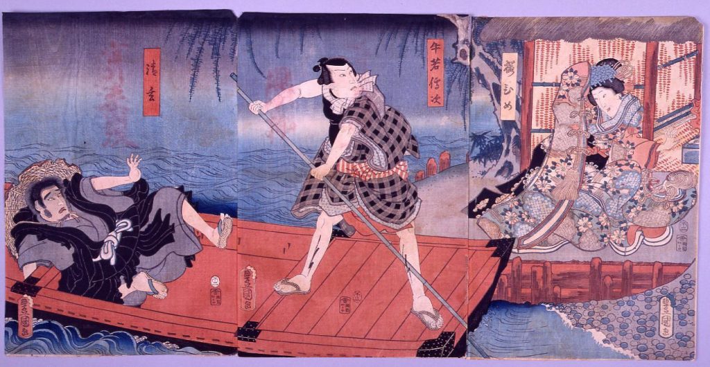 作品画像:江戸桜清水清玄 桜ひめ・牛若伝次・清玄