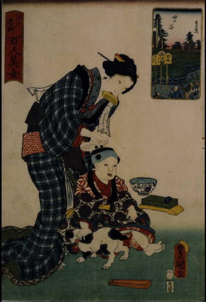 作品画像:江戸名所百人美女 四ッ谷