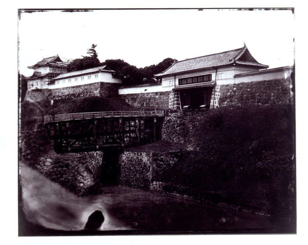 作品画像:旧江戸城写真ガラス原板 西ノ丸書院門