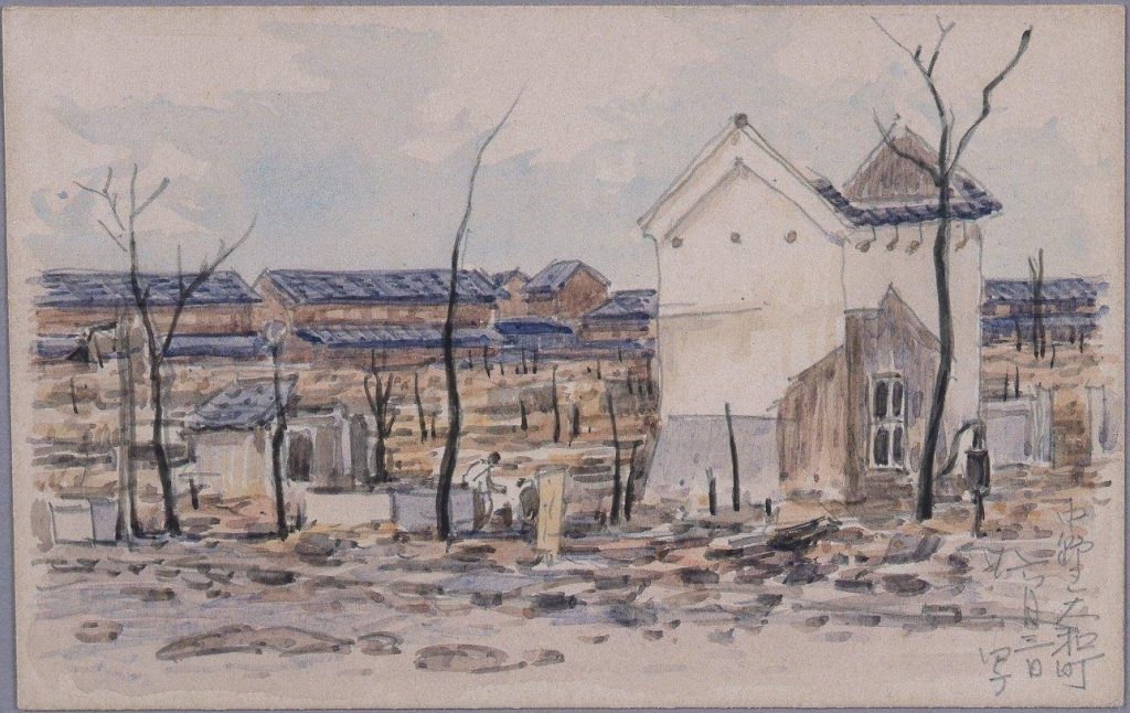 作品画像:東京戦災スケッチ11 中野区大和町