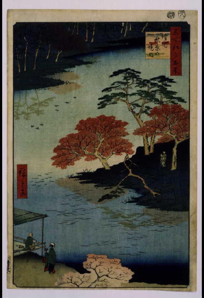 作品画像:名所江戸百景 請地秋葉の境内