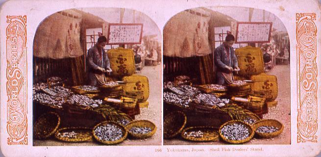 作品画像:Yokohama,Japan.Shell Fish Dealers’Stand.168
