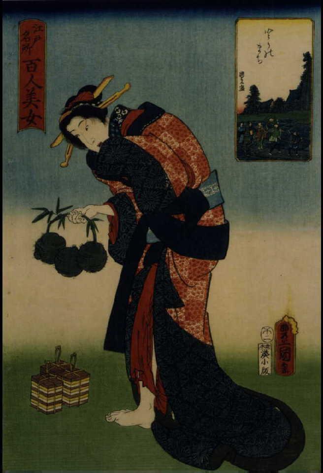 作品画像:江戸名所百人美女 とりのまち