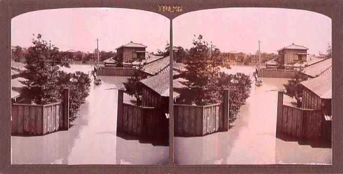 作品画像:東京洪水(明治40年8月)(No.26)