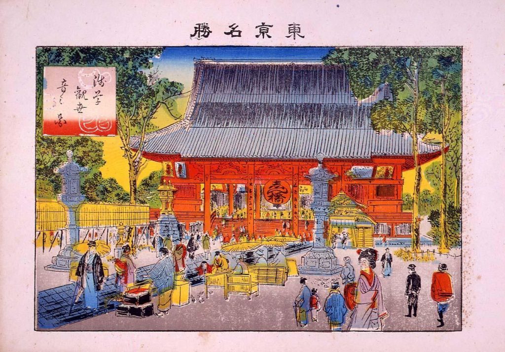 作品画像:東京名勝 浅草観世音之図