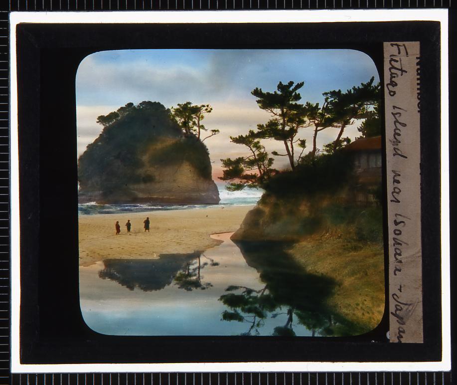 作品画像:和歌山 松島双子島(幻燈原板)