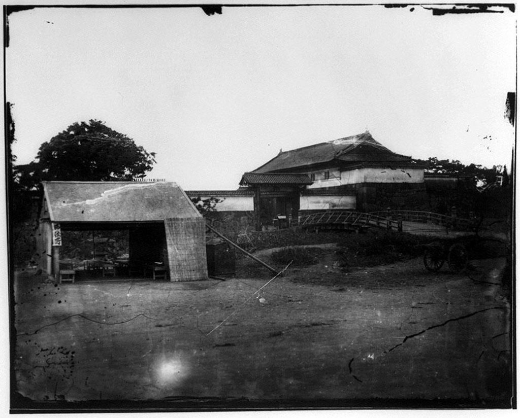 旧江戸城写真ガラス原板 神田橋門
