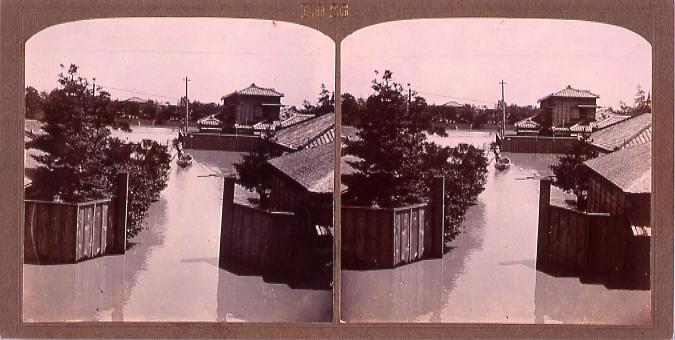 作品画像:東京洪水(明治40年8月)(No.26)