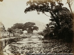 作品画像:(上野彦馬邸と中島川)