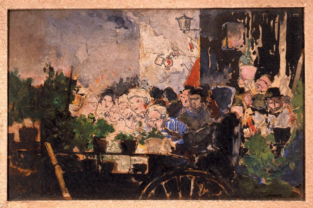 作品画像:油彩画 街路風景
