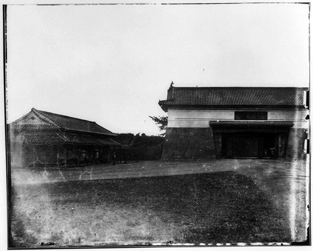 作品画像:旧江戸城写真ガラス原板 和田蔵門