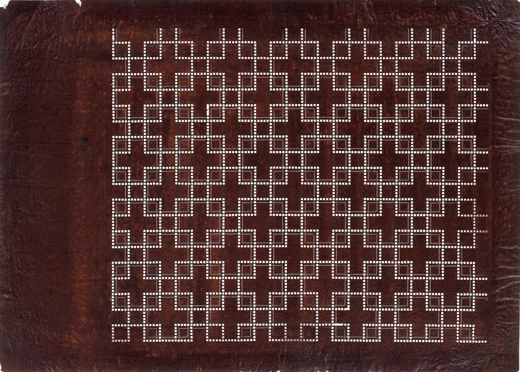 作品画像:長板中形型紙 六弥太格子