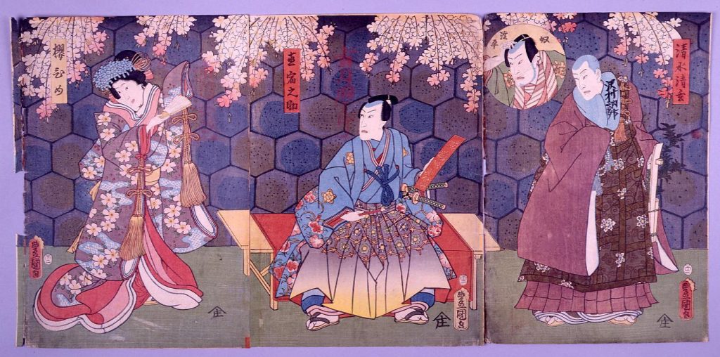 作品画像:江戸桜清水清玄 清水清玄・直宿之助・桜ひめ