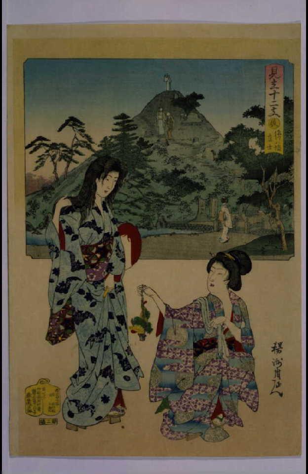 作品画像:見立十二支 辰 深川八幡富士