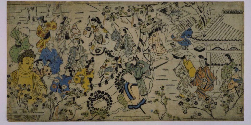 作品画像:上野寛永寺境内花見の景