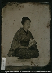 作品画像:小島呉一郎の妹「りう」肖像写真